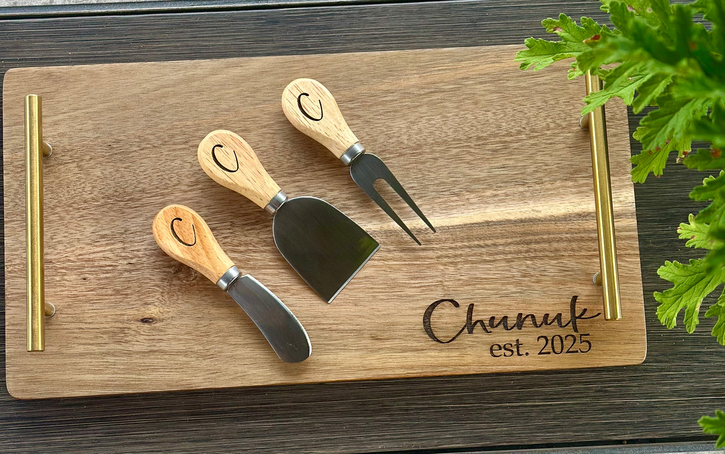 Wood Boards and cheese utensils