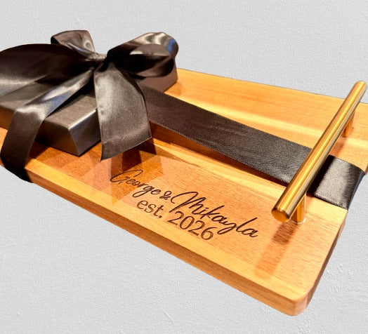 Wood Boards and cheese utensils
