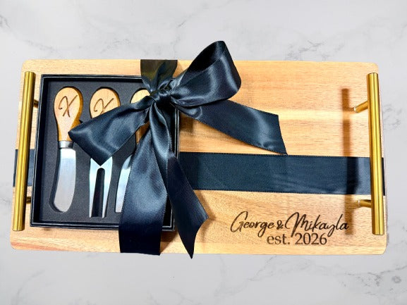 Wood Boards and cheese utensils