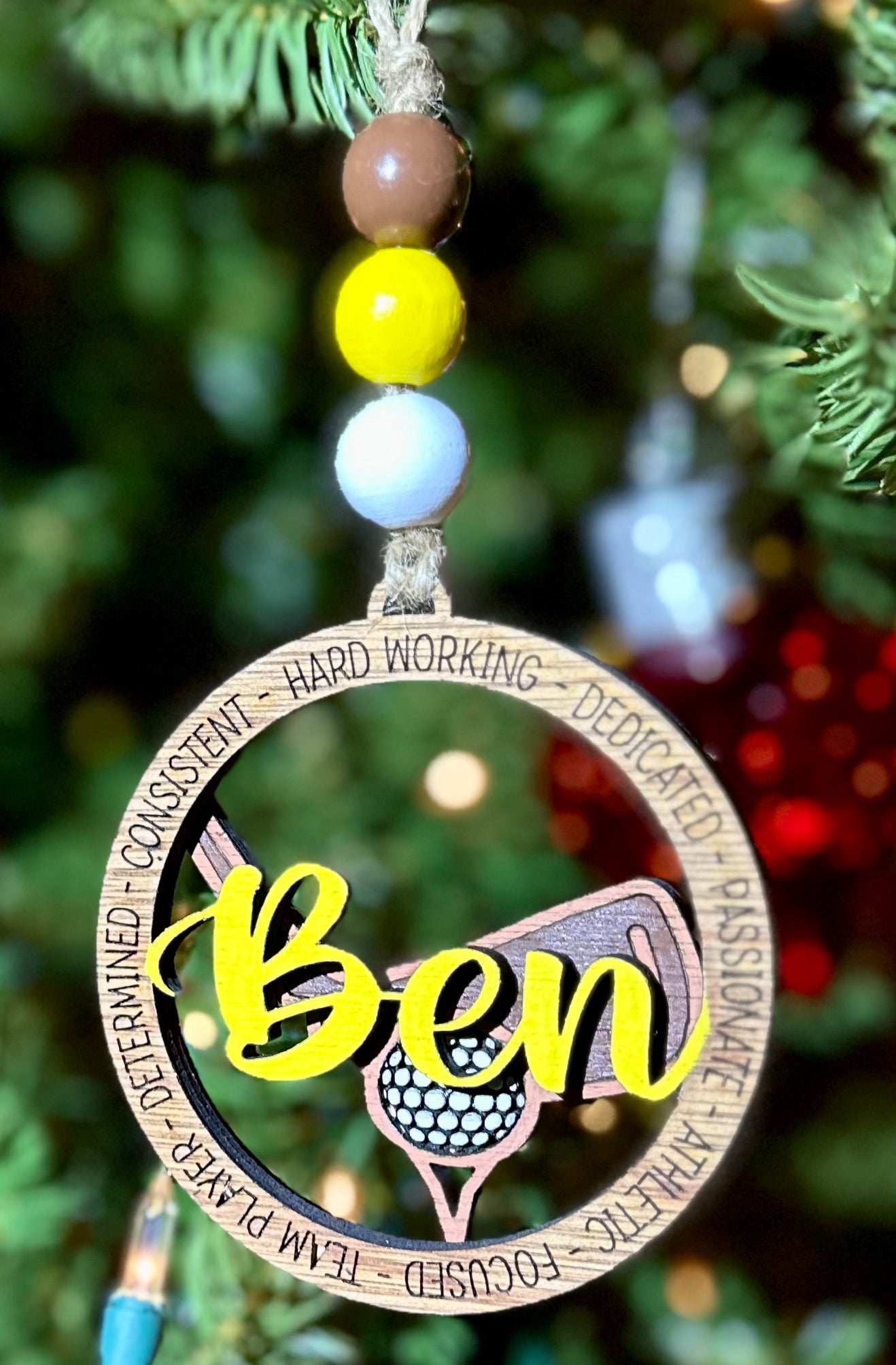 Personalized Sports ornaments