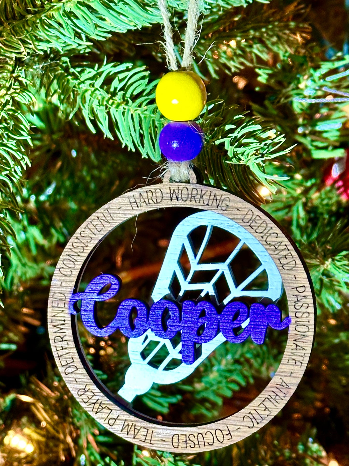 Personalized Sports ornaments