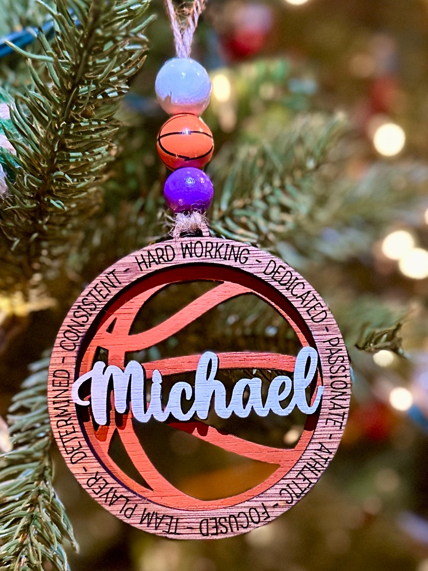 Personalized Sports ornaments