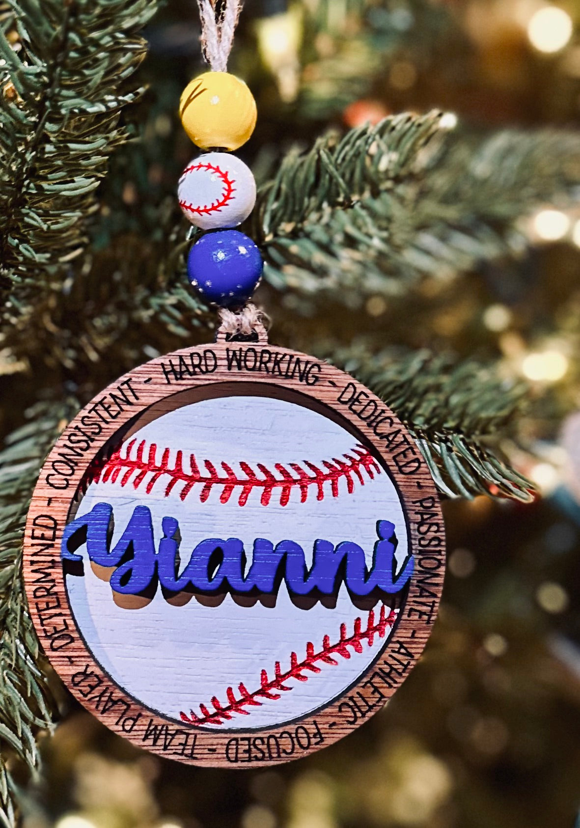 Personalized Sports ornaments