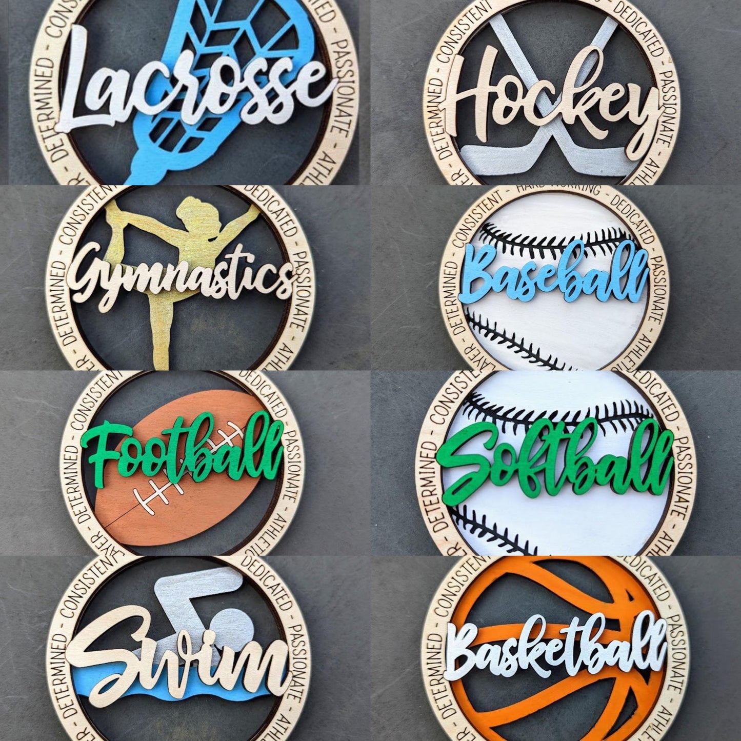 Personalized Sports ornaments