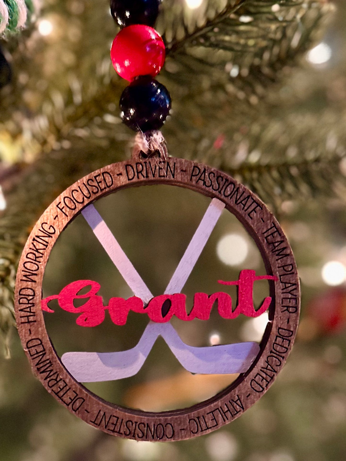 Personalized Sports ornaments