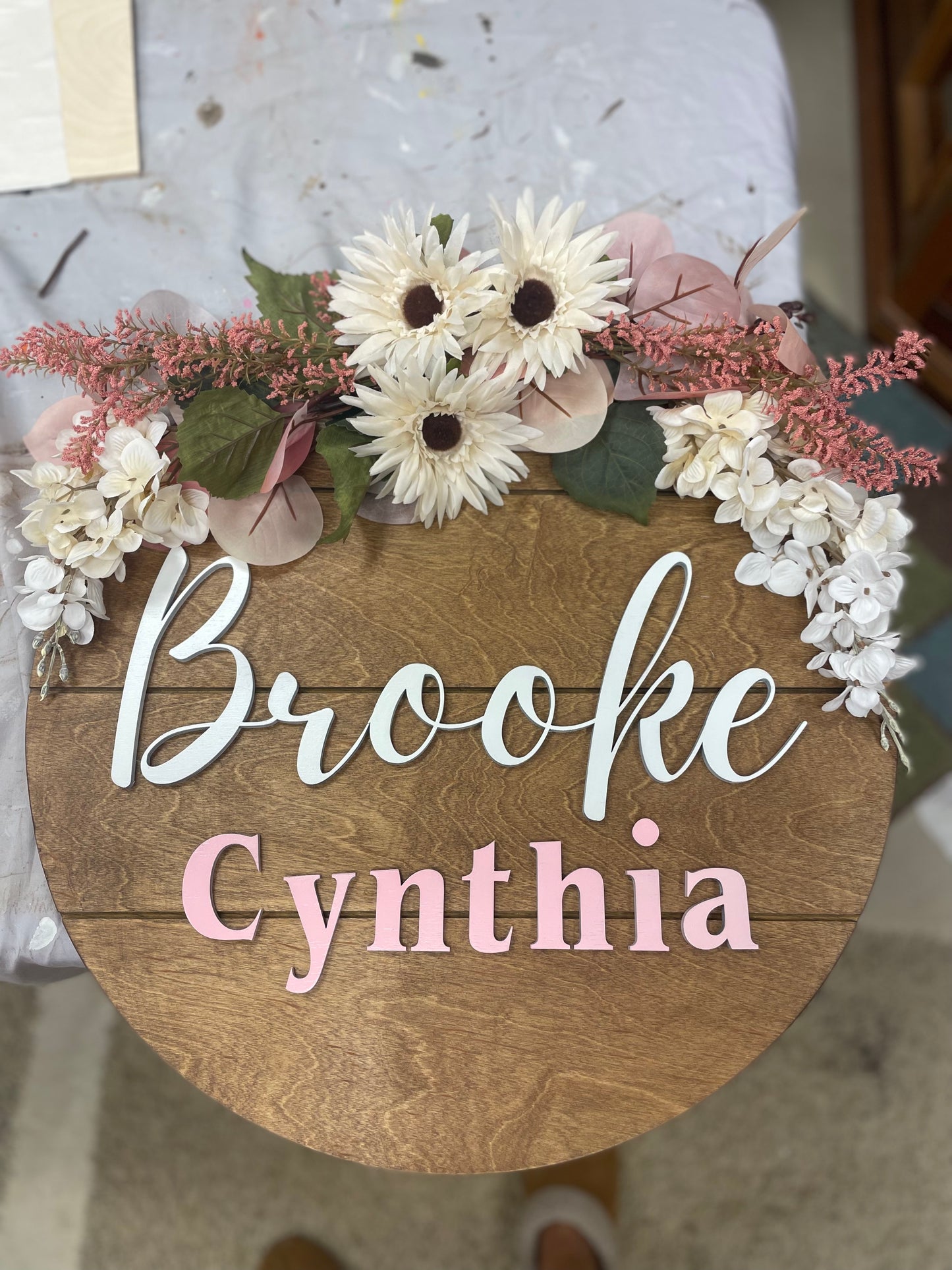 Baby custom 3D Nursery name sign